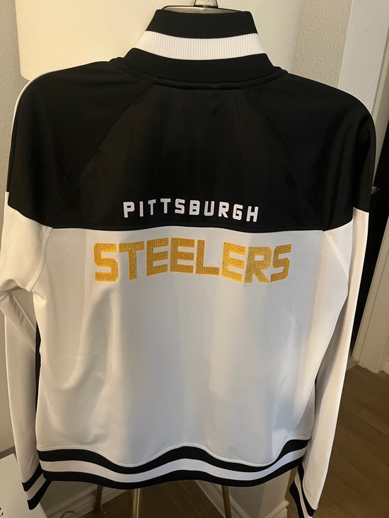 Team Apparel Jackets & Blazers - Team Apparel Women's Black Jacket with NFL Shield Accent